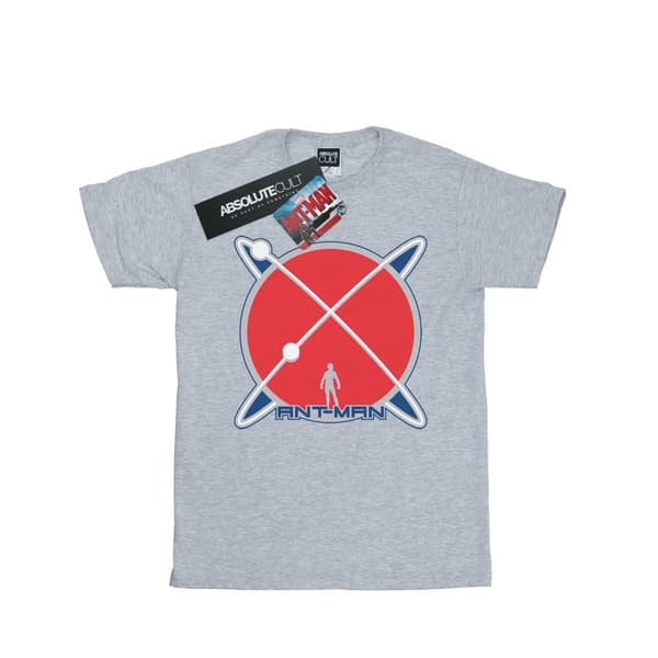 Marvel T-shirt i bomull med Ant-Man Planet-logotyp för flickor Sports Grey 9-11 Years