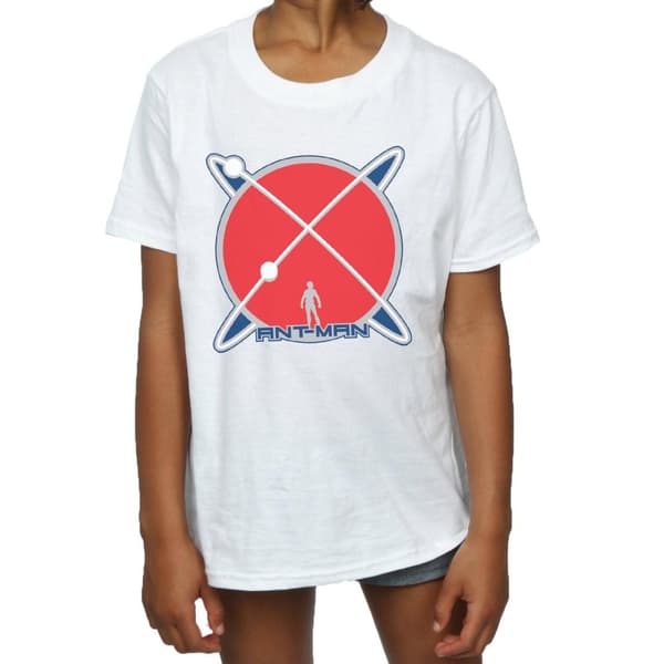 Marvel T-shirt i bomull med Ant-Man Planet-logotyp för flickor