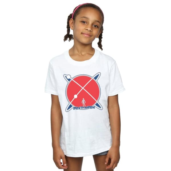 Marvel T-shirt i bomull med Ant-Man Planet-logotyp för flickor