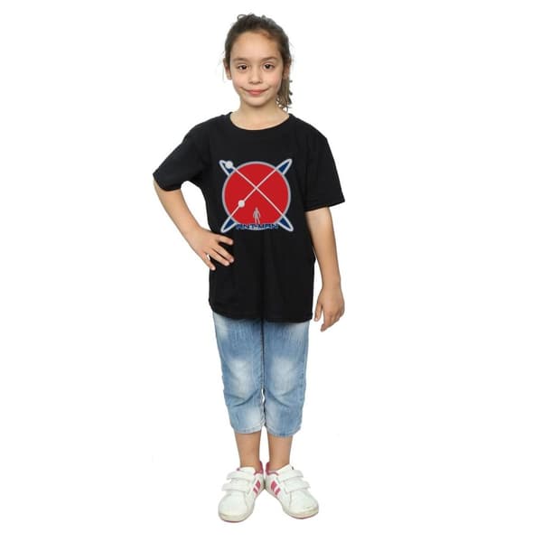 Marvel T-shirt i bomull med Ant-Man Planet-logotyp för flickor