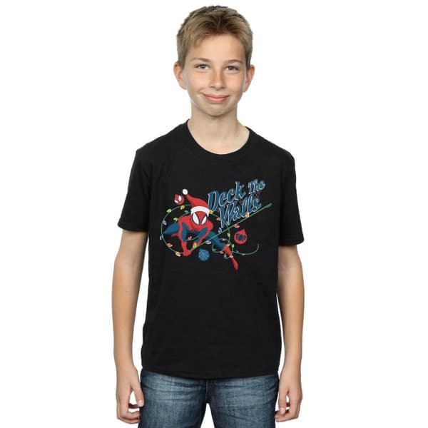 Marvel Spider-Man Deck the Walls T-shirt för pojkar