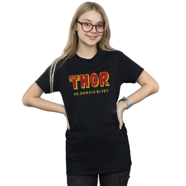 Marvel Womens/Ladies Thor AKA Dr Donald Blake Cotton Boyfriend T-Shirt