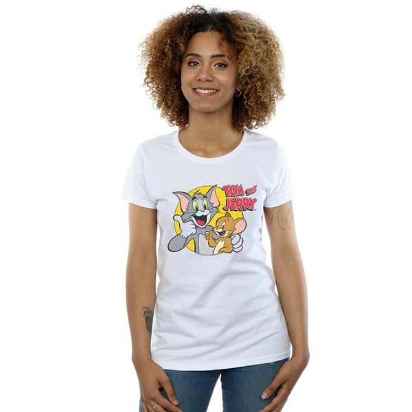 Tom And Jerry Womens/Ladies Thumbs Up Cotton T-Shirt