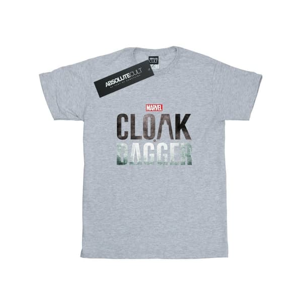 Marvel Girls Cloak And Dagger Logo Cotton T-Shirt