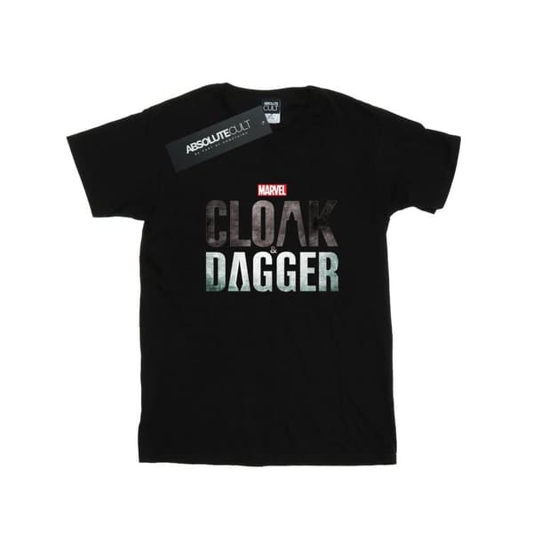 Marvel T-shirt i bomull med Cloak And Dagger-logga för flickor