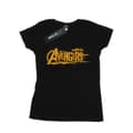 Miniatyrbillede 1 af 5: Marvel Womens/Ladies Avengers Infinity War Orange Logo Cotton T-Shirt