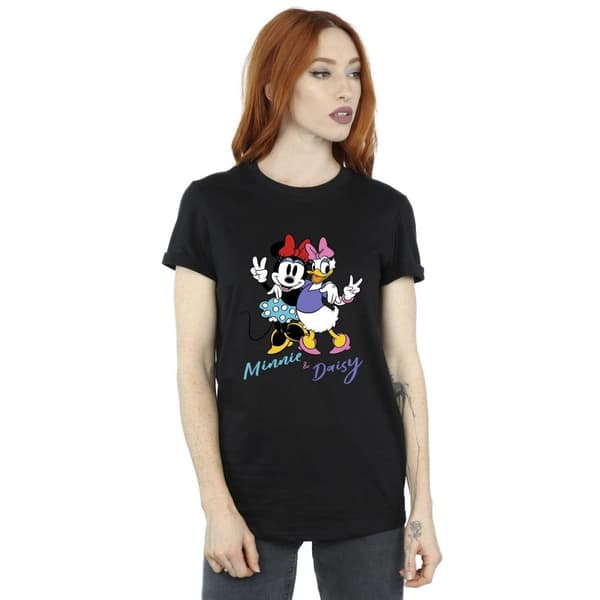 Disney Dam/Lady Minnie Mouse och Daisy Boyfriend T-shirt i bomull