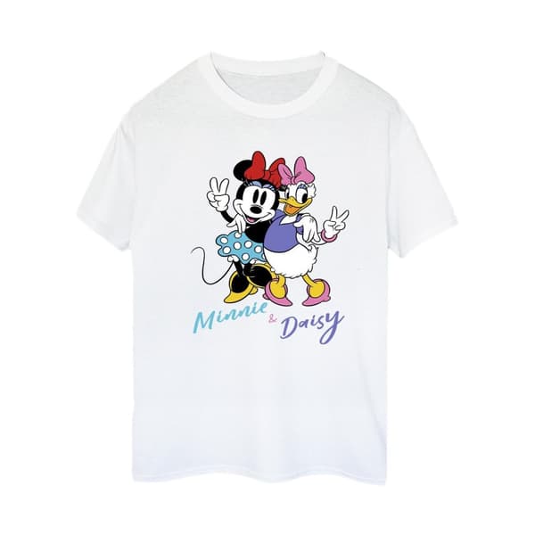 Disney Dam/Lady Minnie Mouse och Daisy Boyfriend T-shirt i bomull