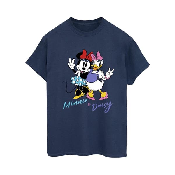 Disney Dam/Lady Minnie Mouse och Daisy Boyfriend T-shirt i bomull