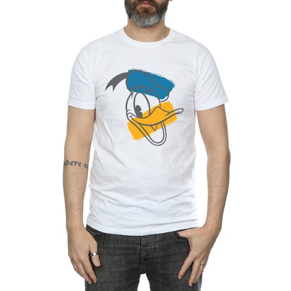Disney Mens Donald Duck Head T-Shirt