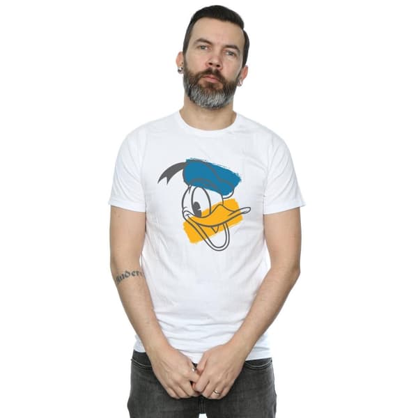 Disney Mens Donald Duck Head T-Shirt
