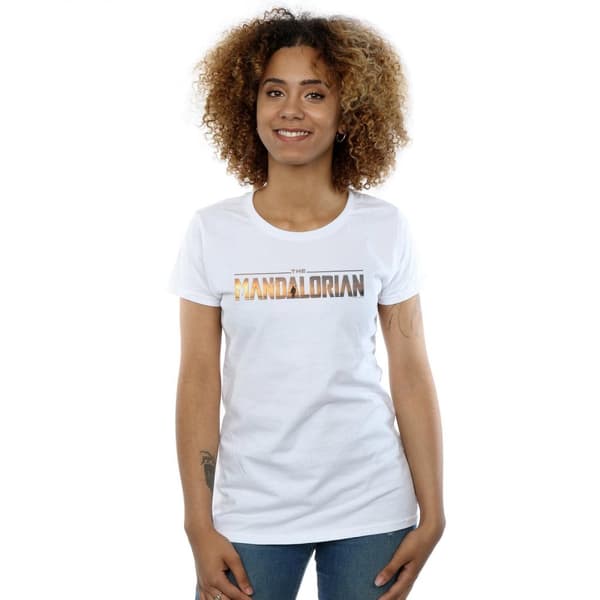 Star Wars Womens/Ladies The Mandalorian Series Logo Cotton T-Shirt