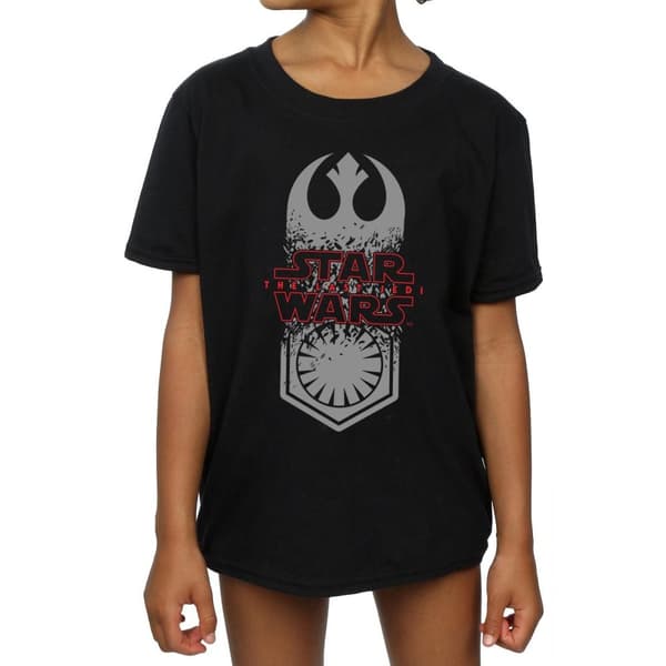Star Wars The Last Jedi Symbol Crash T-shirt i bomull för flickor
