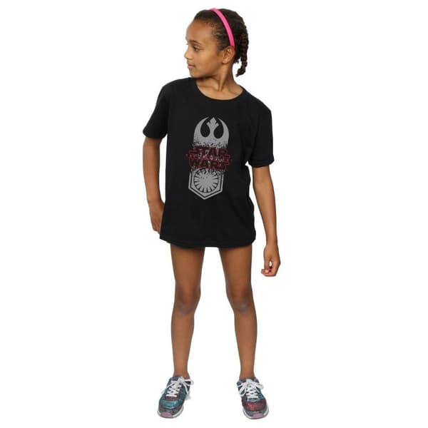 Star Wars The Last Jedi Symbol Crash T-shirt i bomull för flickor