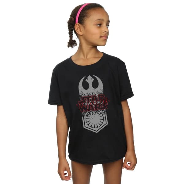 Star Wars The Last Jedi Symbol Crash T-shirt i bomull för flickor