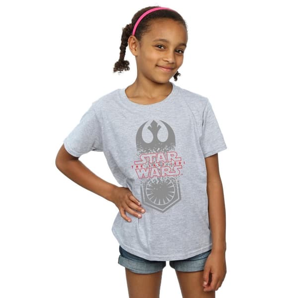 Star Wars The Last Jedi Symbol Crash T-shirt i bomull för flickor