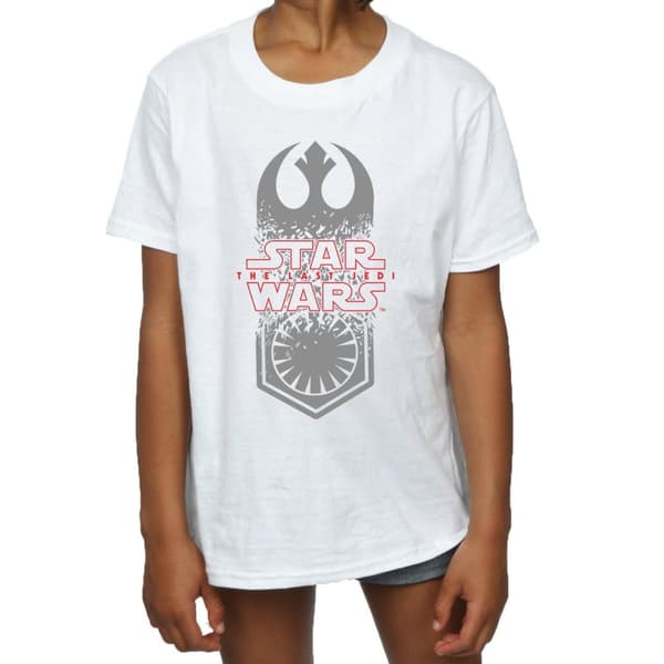 Star Wars Girls The Last Jedi Symbol Crash Cotton T-Shirt