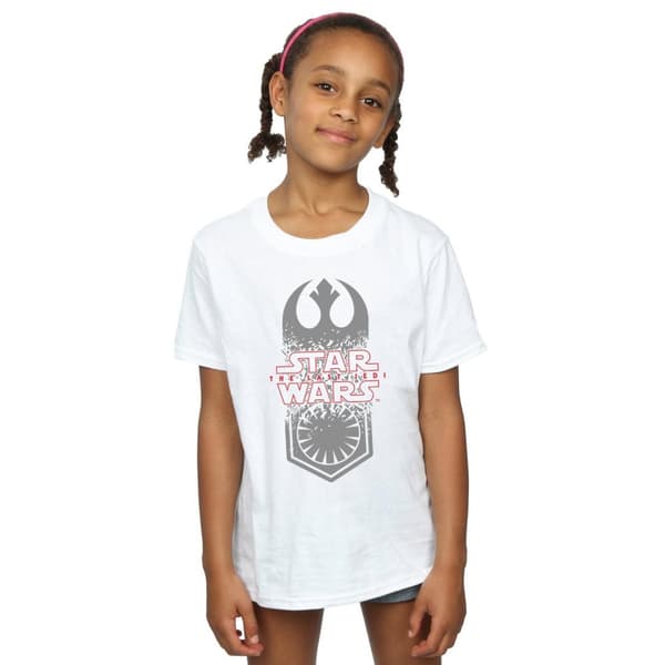 Star Wars Girls The Last Jedi Symbol Crash Cotton T-Shirt