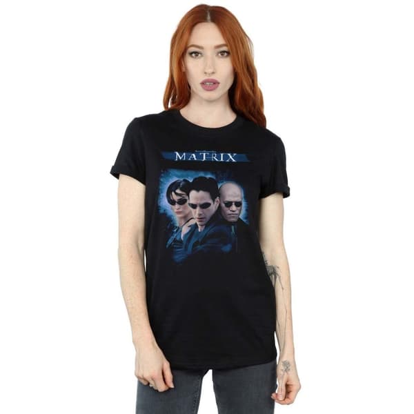 The Matrix Womens/Ladies Code Group Cotton Boyfriend T-Shirt