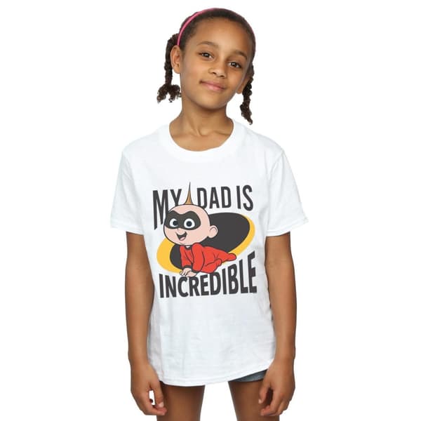 Disney Girls The Incredibles Min pappa Mr Incredible T-shirt i bomull