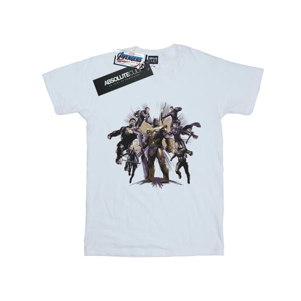 Marvel Mens Avengers Endgame Vs Thanos T-Shirt White M