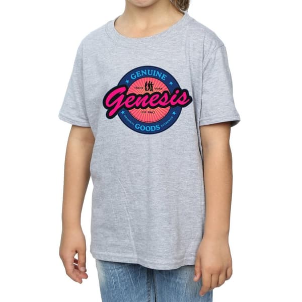 Genesis T-shirt i bomull med neonlogga för flickor