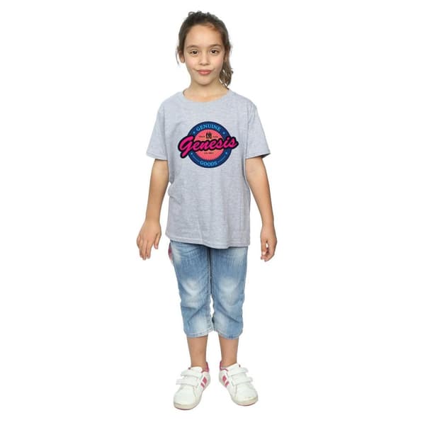 Genesis T-shirt i bomull med neonlogga för flickor