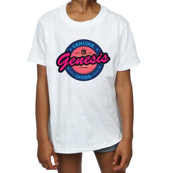 Genesis T-shirt i bomull med neonlogga för flickor