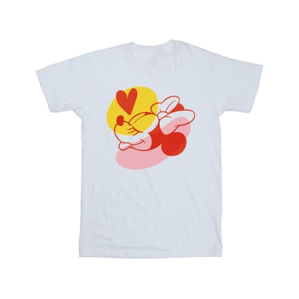Disney Minnie Mouse Tongue Heart T-shirt i bomull för flickor