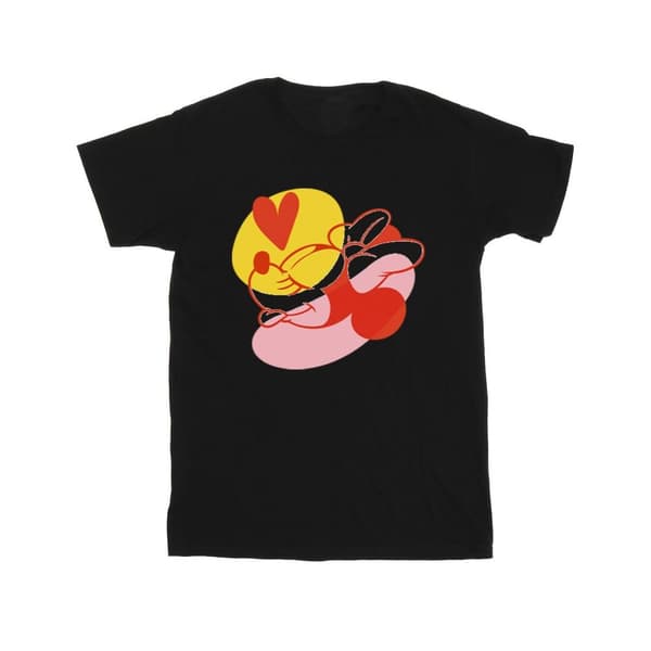Disney Minnie Mouse Tongue Heart T-shirt i bomull för flickor