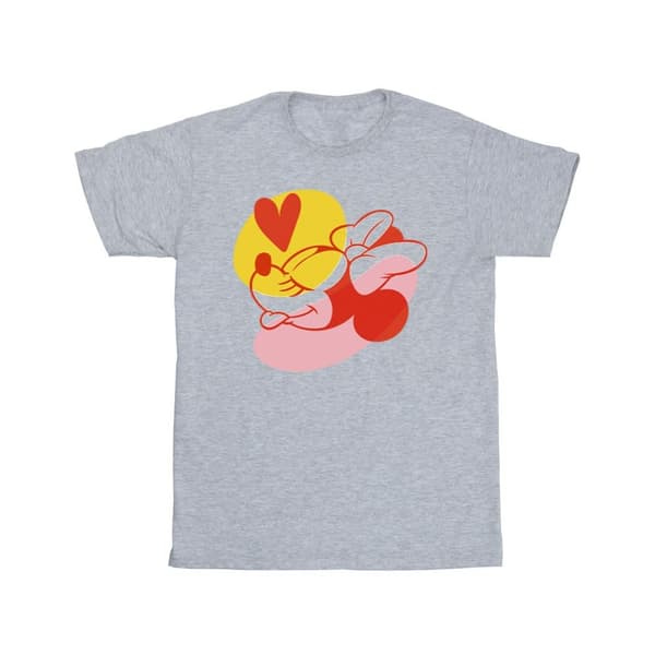 Disney Minnie Mouse Tongue Heart T-shirt i bomull för flickor
