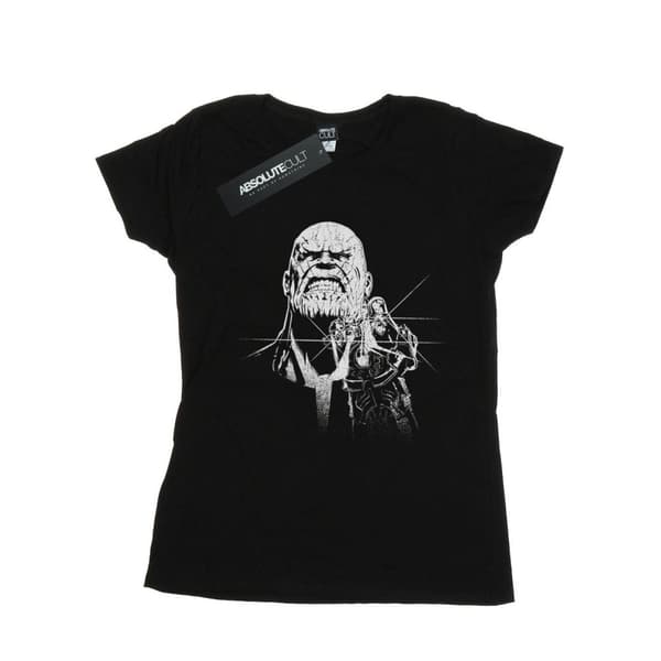 Marvel Womens/Ladies Avengers Infinity War Fierce Thanos Cotton T-Shirt