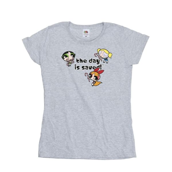 The Powerpuff Girls Womens/Ladies Girls The Day Is Saved Cotton T-Shirt