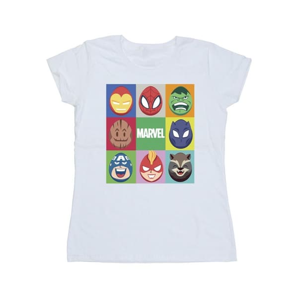 Marvel Womens/Ladies Easter Eggs Cotton T-Shirt White S