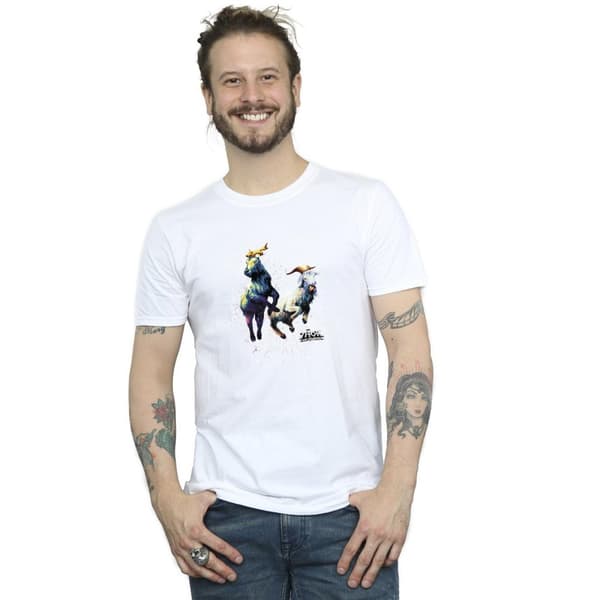 Marvel Mens Thor Love And Thunder Toothgnasher Flames T-shirt