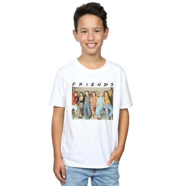 Friends Boys Group Photo Stairs T-Shirt