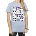 Pikkukuva 3 / 5: Disney Womens/Ladies Nightmare Before Christmas Many Faces Of Jack Squares Cotton Boyfriend T-Shirt