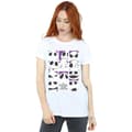 Pikkukuva 3 / 5: Disney Womens/Ladies Nightmare Before Christmas Many Faces Of Jack Squares Cotton Boyfriend T-Shirt