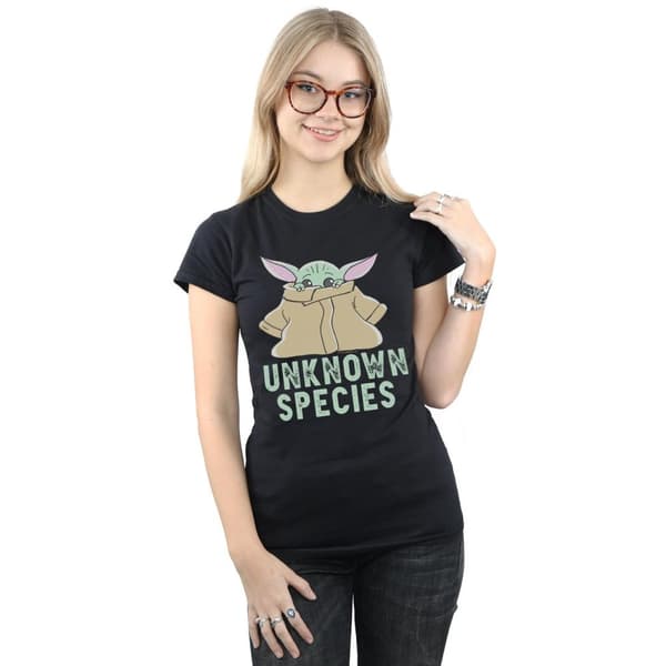 Star Wars The Mandalorian Unknown Species - bomulls-T-shirt för damer/kvinnor