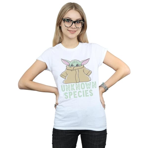 Star Wars The Mandalorian Unknown Species - bomulls-T-shirt för damer/kvinnor