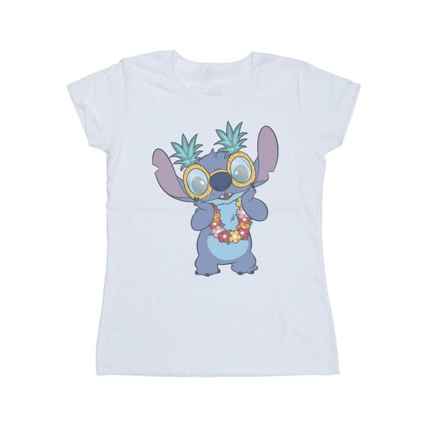 Disney Womens/Ladies Lilo And Stitch Tropical Fun Cotton T-Shirt