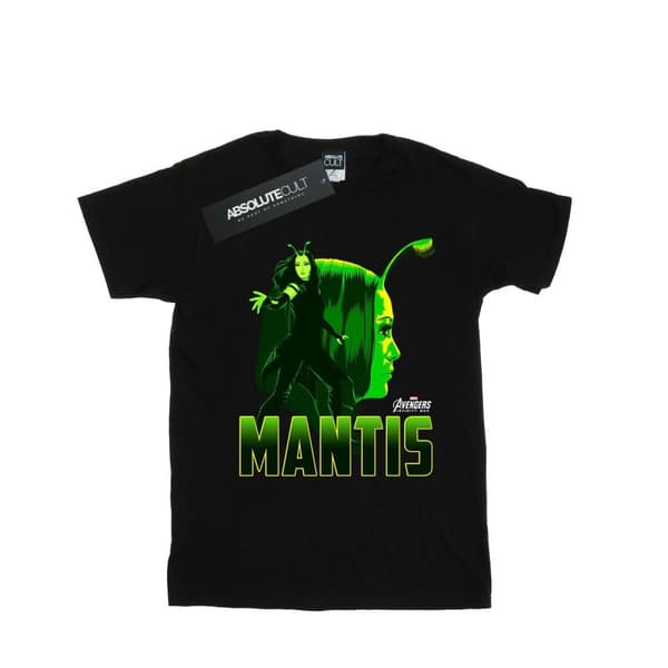 Marvel Girls Avengers Infinity War Mantis Character Cotton T-Shirt Black 5-6 Years