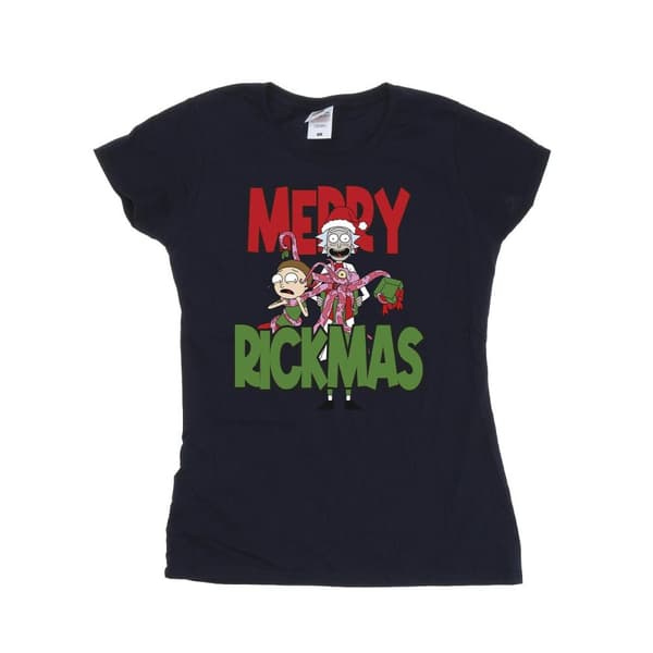 Rick And Morty Womens/Ladies Merry Rickmas Cotton T-Shirt