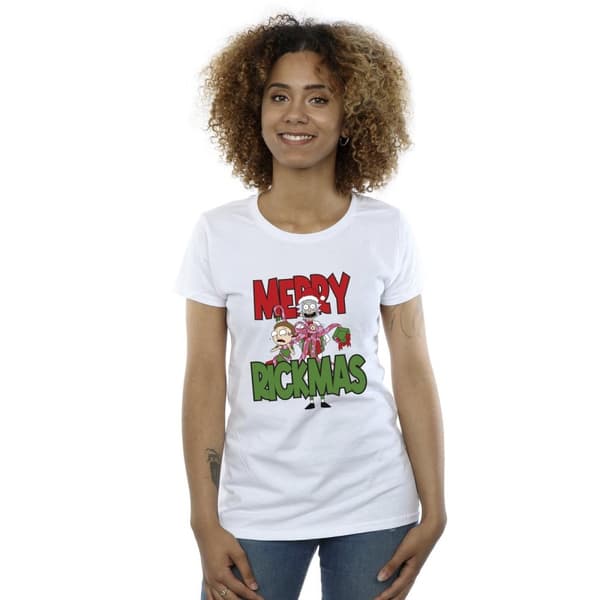 Rick And Morty Womens/Ladies Merry Rickmas Cotton T-Shirt
