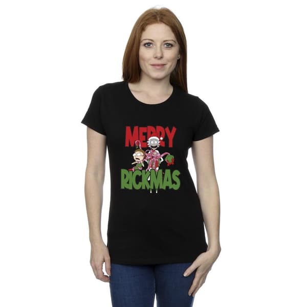 Rick And Morty Womens/Ladies Merry Rickmas Cotton T-Shirt