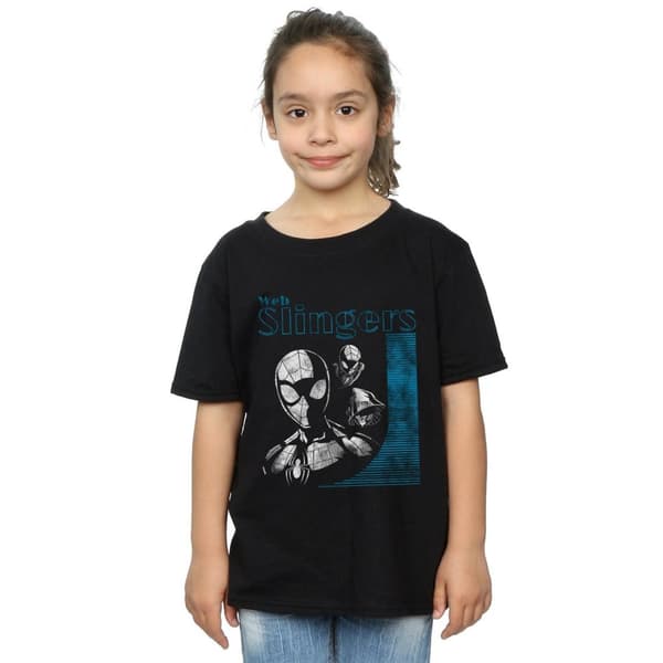 Marvel Girls Spider-Man Web Slingers Cotton T-Shirt