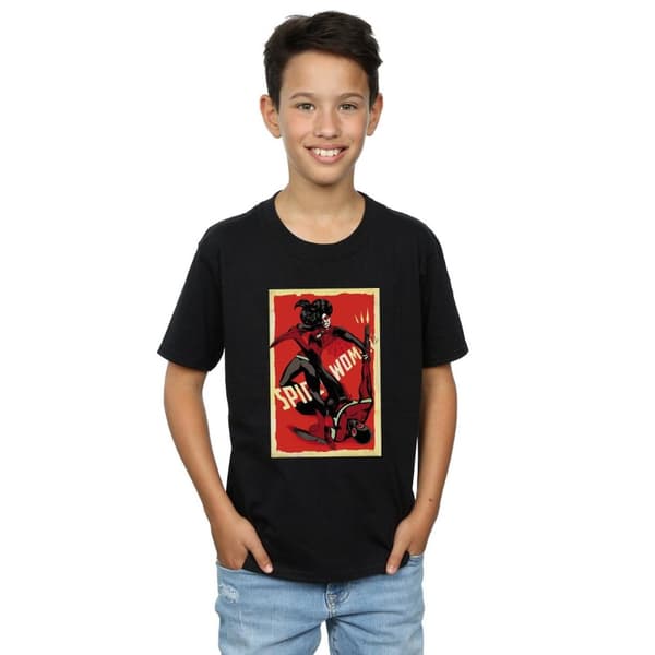 Marvel Boys Spider-Woman Fight T-Shirt
