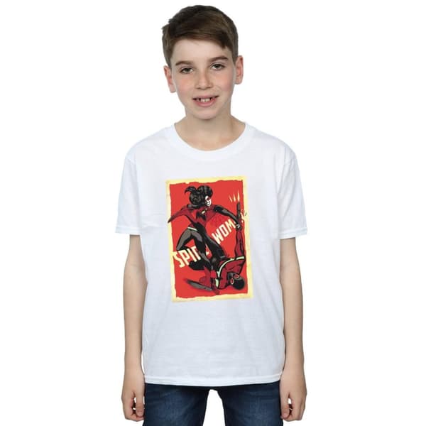 Marvel Boys Spider-Woman Fight T-Shirt