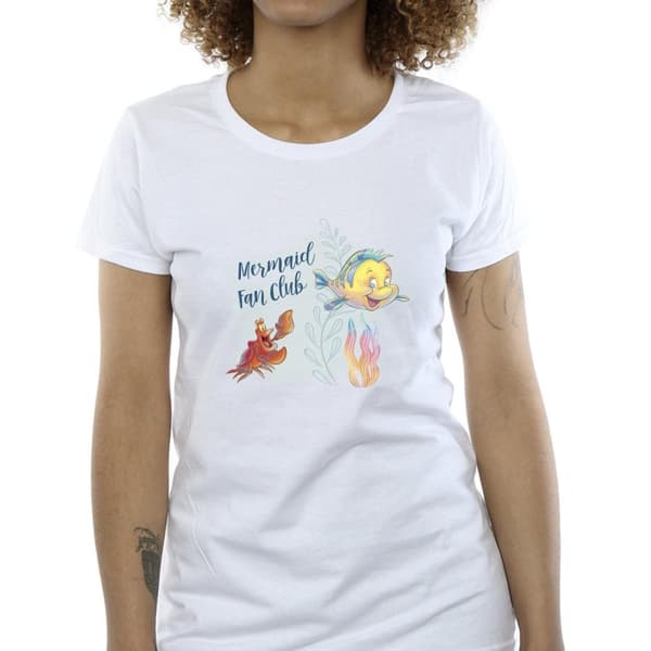 Disney Womens/Ladies The Little Mermaid Club Cotton T-Shirt