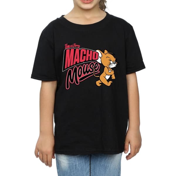 Tom And Jerry Macho Mouse T-shirt i bomull för flickor